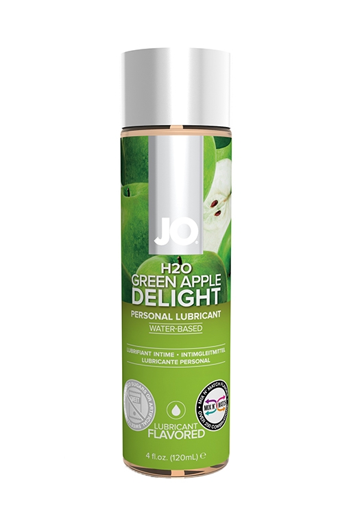 Гель на водной основе "JO Green Apple" с ароматом и вкусом зеленого яблока, 120ml 